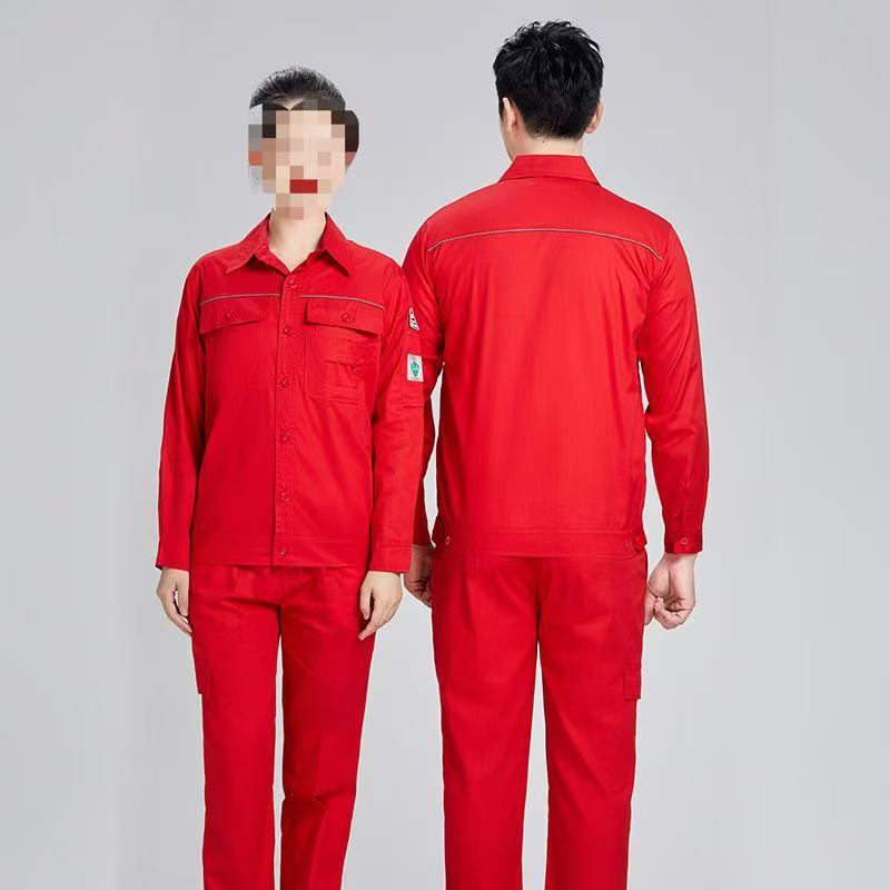 路安保防静电工作服夏季长袖多色可选套高清大图