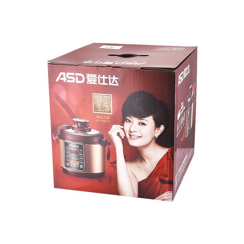 爱仕达(ASD)快煮系列电压力锅 6L不粘内胆+搪瓷内胆家用高压AP-Y60E157高清大图