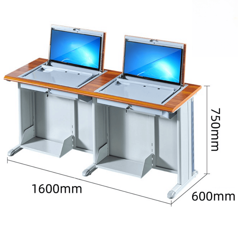 鑫木樽翻转电脑桌160cm张高清大图