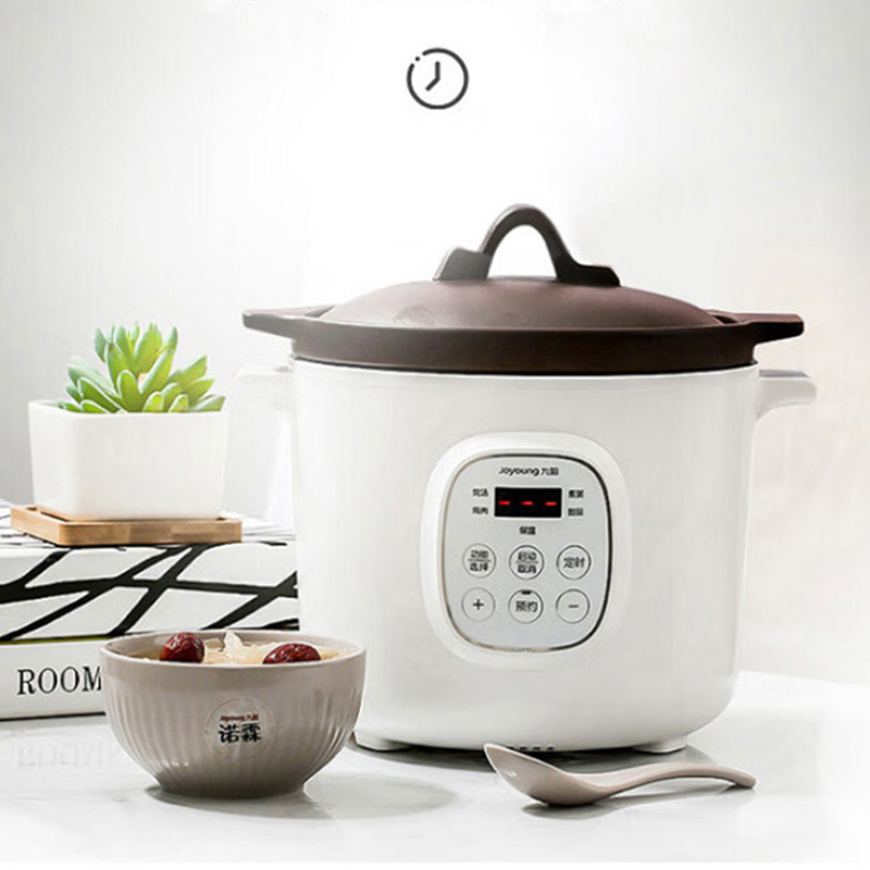 九阳紫砂电炖锅2L煮粥全自动煲汤养生紫砂锅智能预约DGD2066AM高清大图