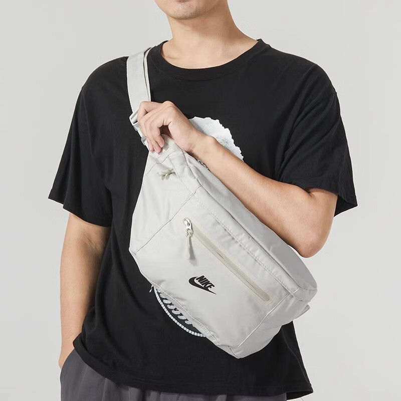 耐克(NIKE)新款单肩包斜挎包男女包骑行健身包训练休闲包运动腰包DB0490-084 ZP DN2556-072/灰色