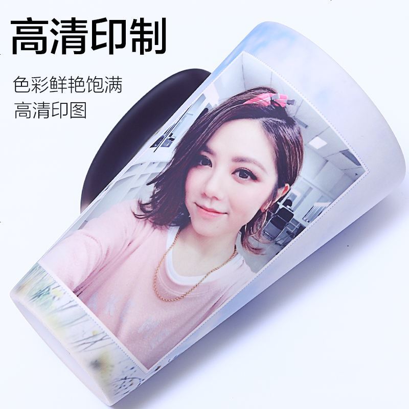 倒水加热变色杯子 logo照片定做马克杯 创意可刻名字陶瓷水杯定制
