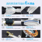 奥克斯1200mm三叶吊扇家用电风扇吊顶扇五叶1.2米工业吊风扇 (48寸铝线+遥控)三叶