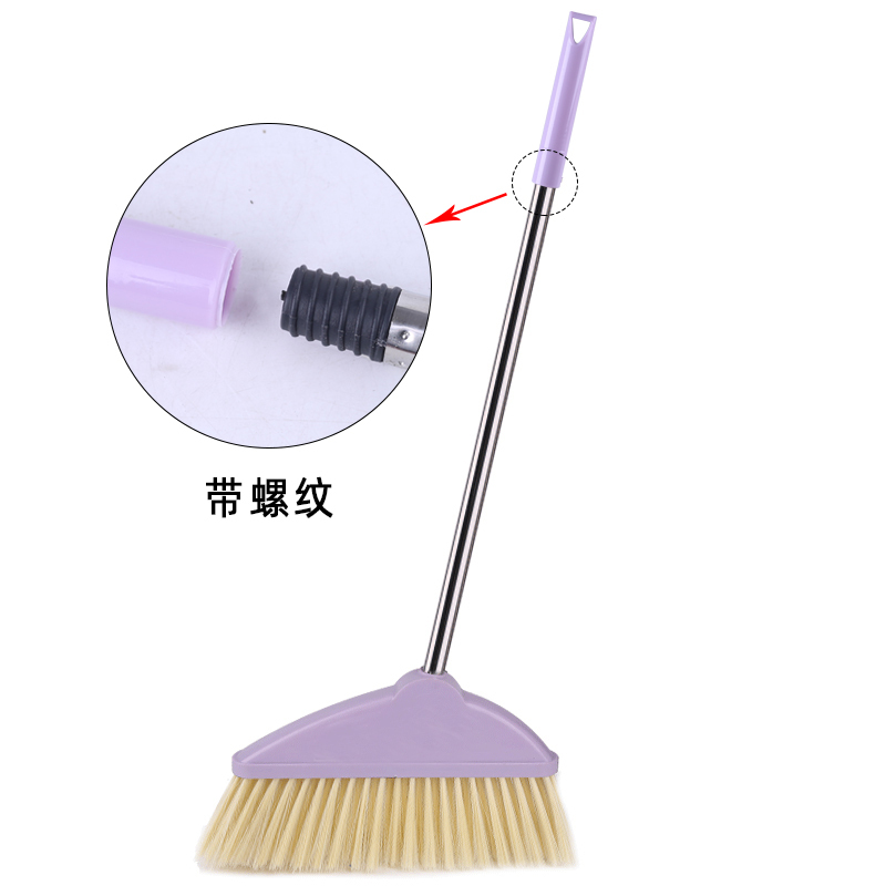 单个扫把软毛扫把扫帚不锈钢杆阿斯卡利大号扫地 簸箕