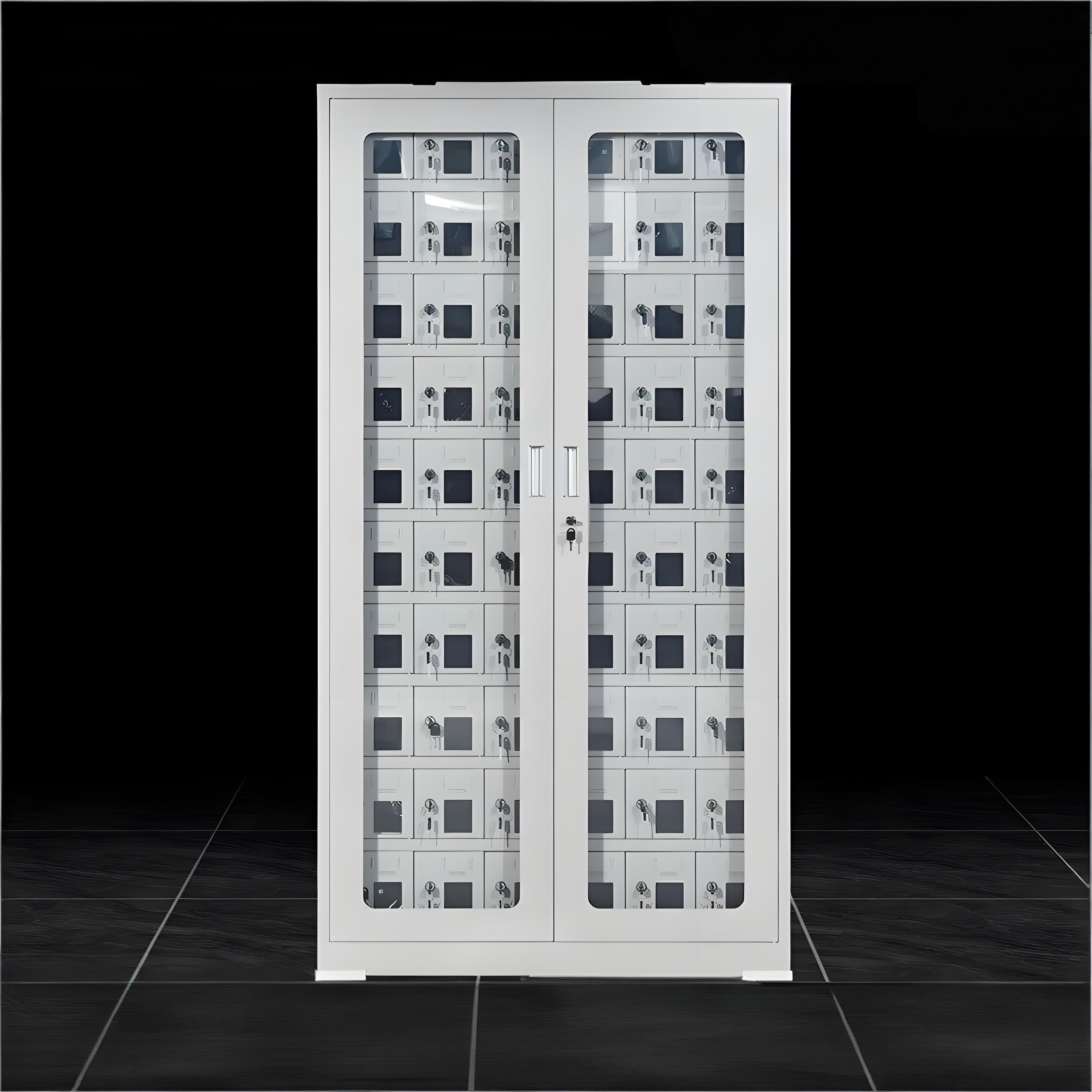 迅迈 六十门玻璃款 手机充电带锁存放柜 单位:台 35*99.5*188CM 货期七天 质保一年