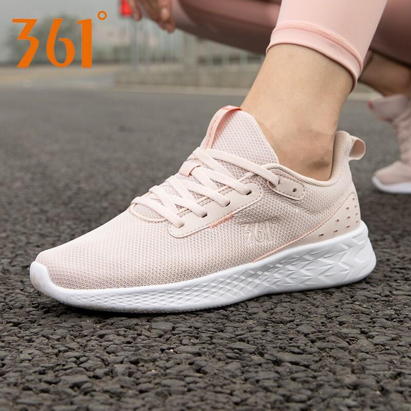 361°度跑步鞋女2021年夏季网鞋学生旅游网面透气休闲鞋子运动鞋