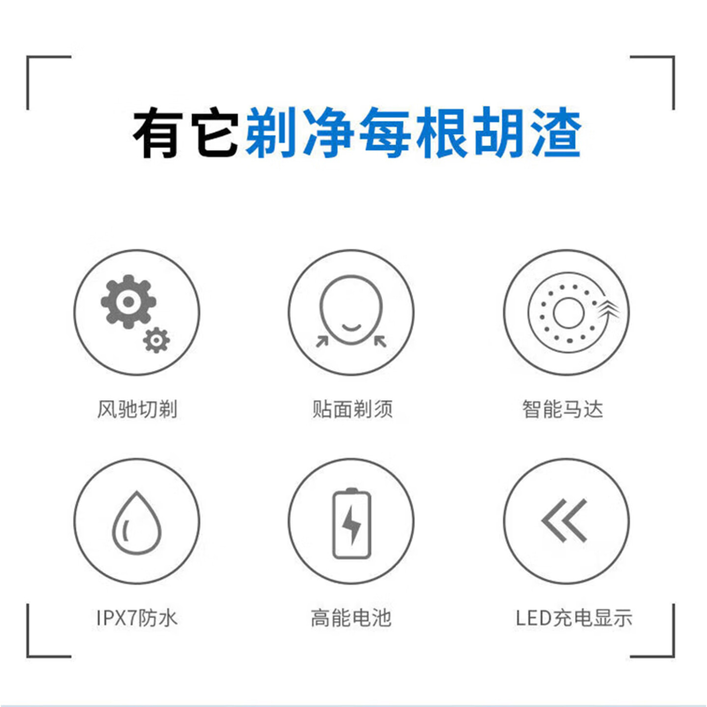 飞利浦(PHILIPS) 电动剃须刀 全新3系全身水洗剃胡刀干湿双剃刮胡刀生日礼物送男友 S3608/10高清大图