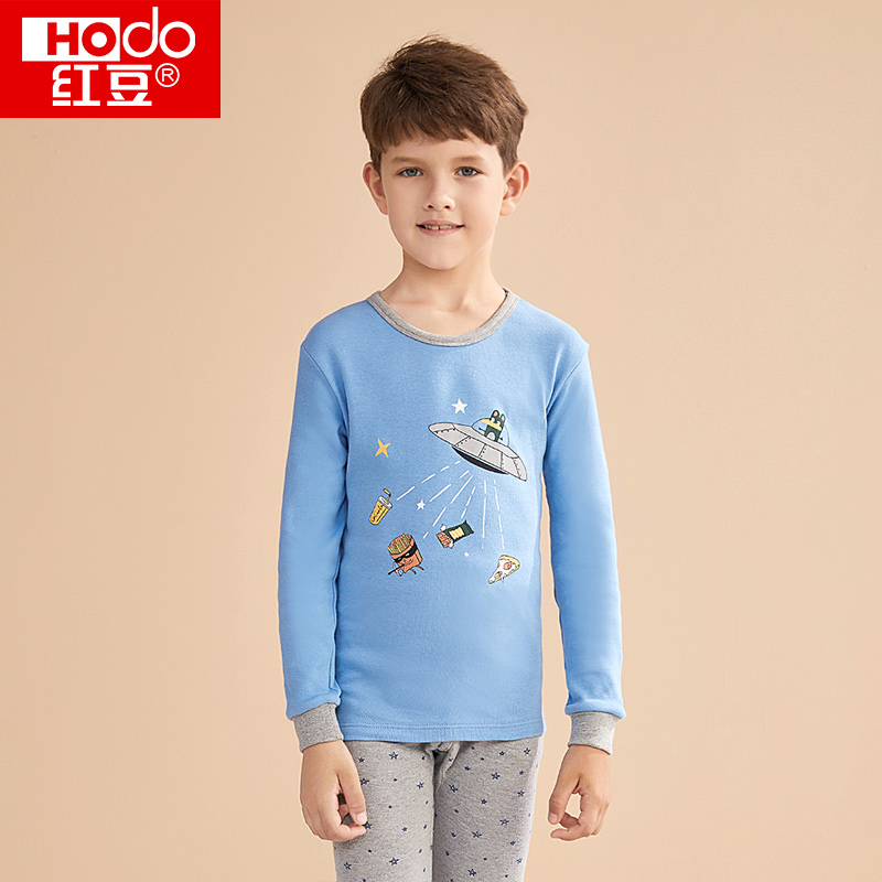 红豆童装儿童纯棉内衣套装中大童舒适柔软亲肤秋衣秋裤套装参数