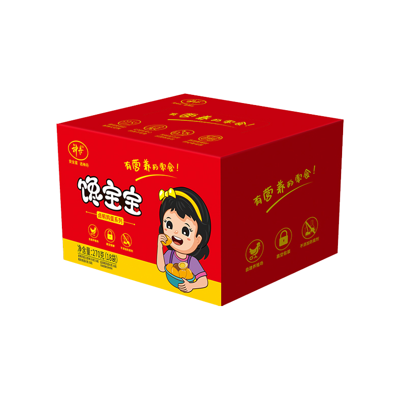 [神丹]礼盒装 卤鹌鹑蛋&盐焗五香组合18袋礼盒 即食零食夜宵1
