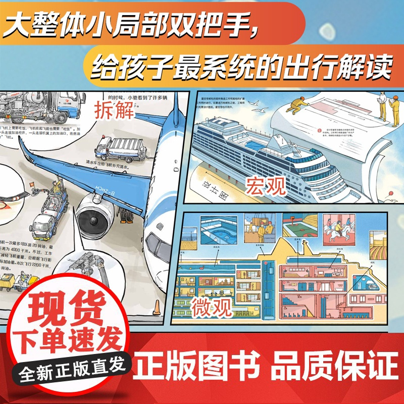 中国力量 大交通 全5册 儿童绘本 踏上科学之旅 机构联合策划 权威专家联袂 北京科学技术