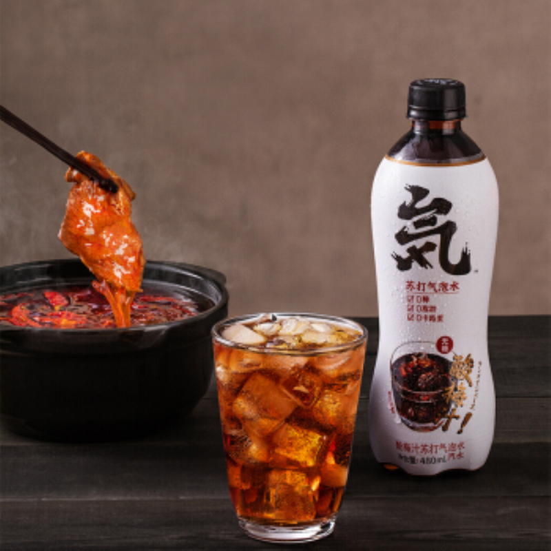 元気森林 酸梅汁480ml*15瓶装 整箱 元气森林无糖无热量酸梅汁苏打水气泡水饮料