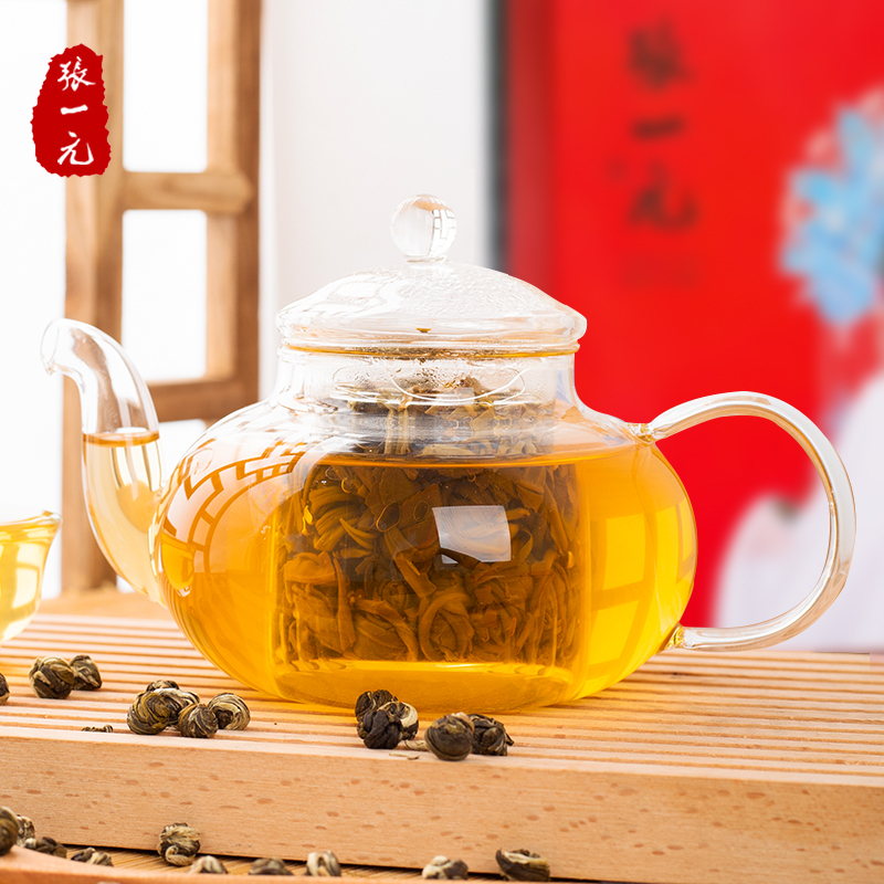 张一元茉莉花茶礼盒 特种云叶香珠150g/盒 花草茶绿茶茶叶 京剧脸谱 送礼自饮