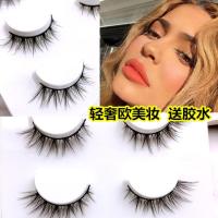 狐狸眼小烟熏欧美妆性感假睫毛3d立体多层次混血浓妆自然眼睫毛女 SD-02# 送胶水