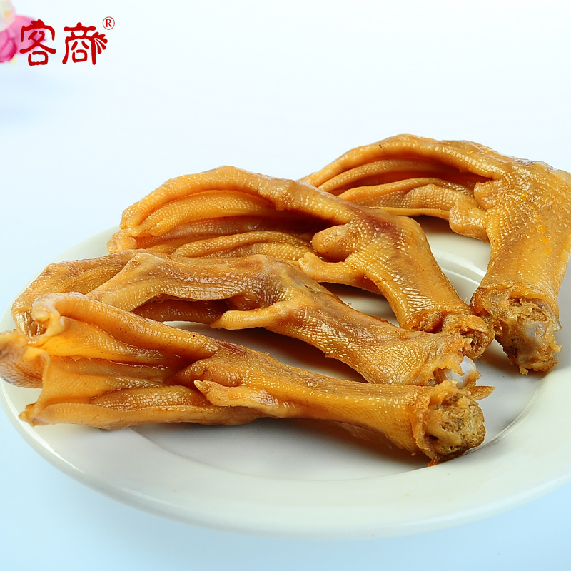 [梅州助农馆]客商 客家盐焗食品 休闲零食 梅州地标特产 香辣鸭爪 350g