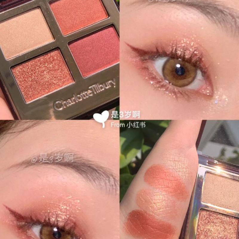 英国charlottetilburyct经典四色眼影盘小样exaggereyes/ exggereyes