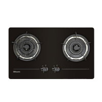 RASONIC RG-233GB-TG 黑色鋼化玻璃雙頭嵌入式煮食爐(煤氣)