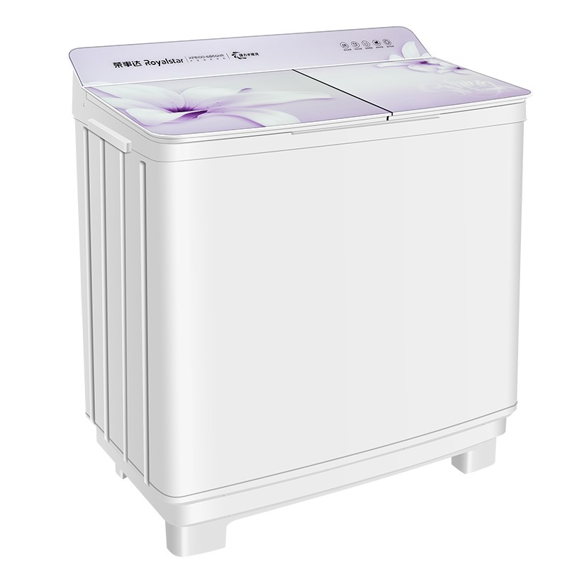 荣事达royalstar10公斤半自动双桶洗衣机家用大容量双缸强力洗涤玻璃