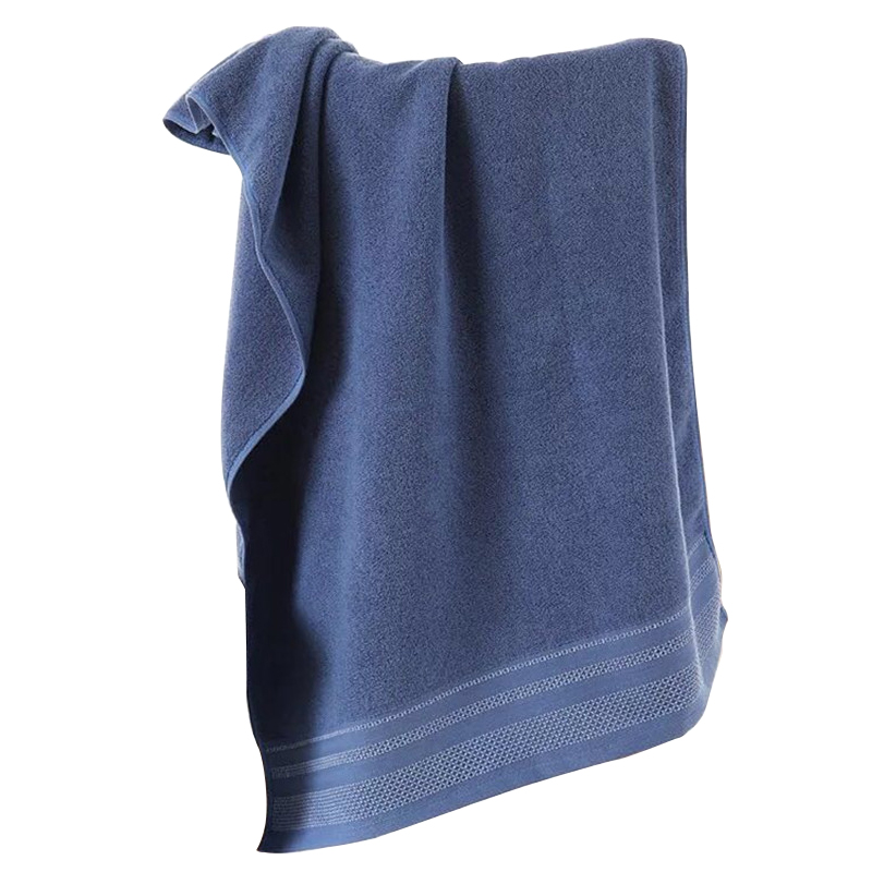 安居先森超柔瞬吸水五星级酒店长绒棉毛巾一往情深34*76cm 蓝色高清大图