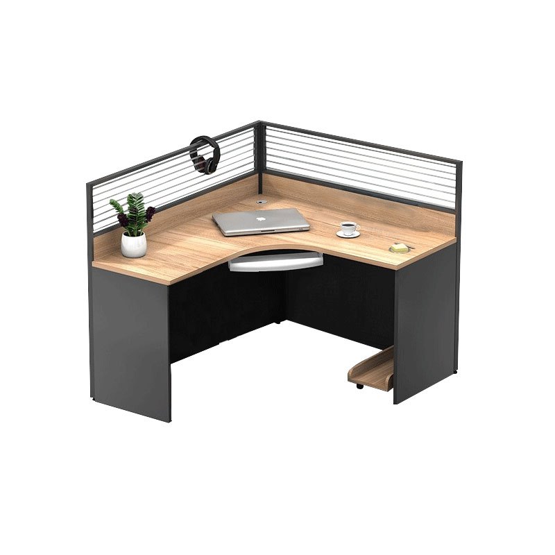 桌职员工作位办公室桌子员工办公桌椅视频介绍_震海 办公家具l型单人