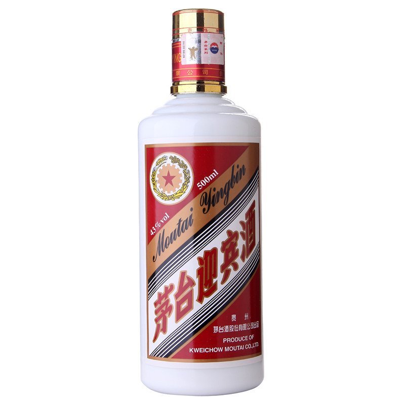 贵州茅台 43度茅台迎宾 500ml 酱香型 白酒 整箱6瓶