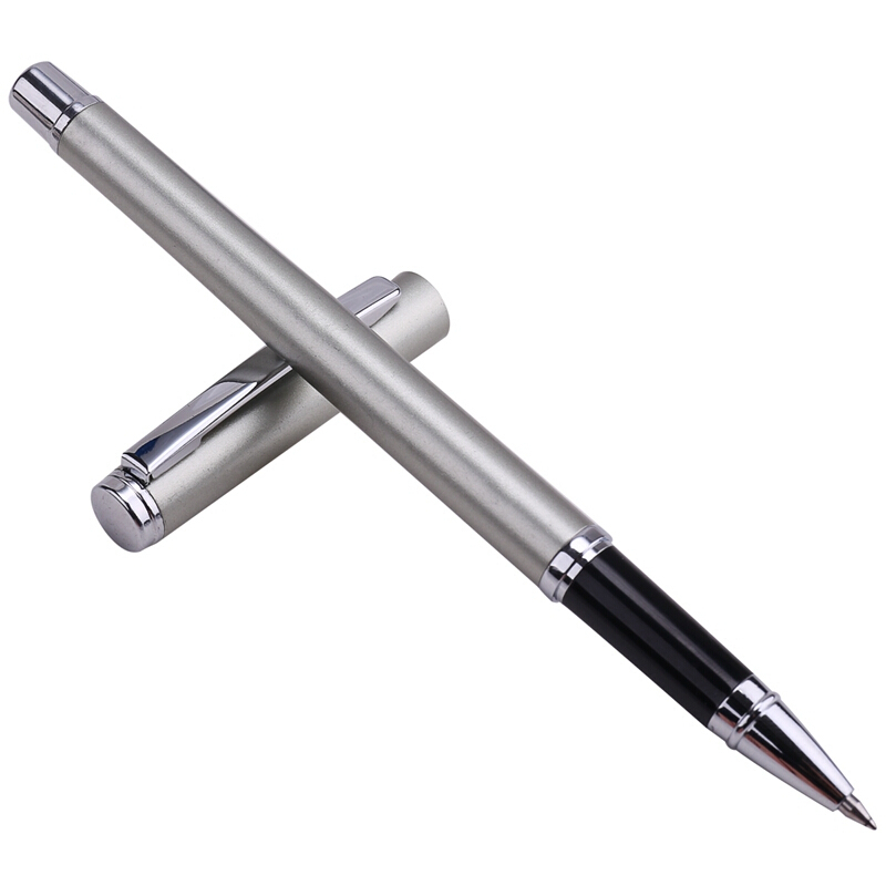 [精选]得力(deli) 商务金属签字笔/中性笔/水笔 0.5mm 青蓝色 S82 12支/盒