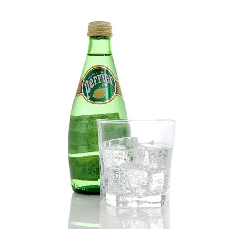 【中粮海外直采】Perrier巴黎水含气柠檬味饮料330ml(法国进口 瓶)
