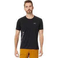 始祖鸟(ARC'TERYX)高机能速干透气男款短袖T恤户外运动跑步训练吸湿排汗防潮抗异味 MD Black_1