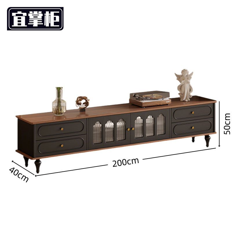 宜掌柜木质电视柜高清大图