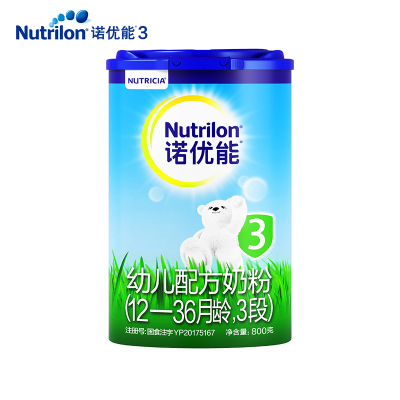 诺优能幼儿配方奶粉爱尔兰版（12-36月龄，3段）800g