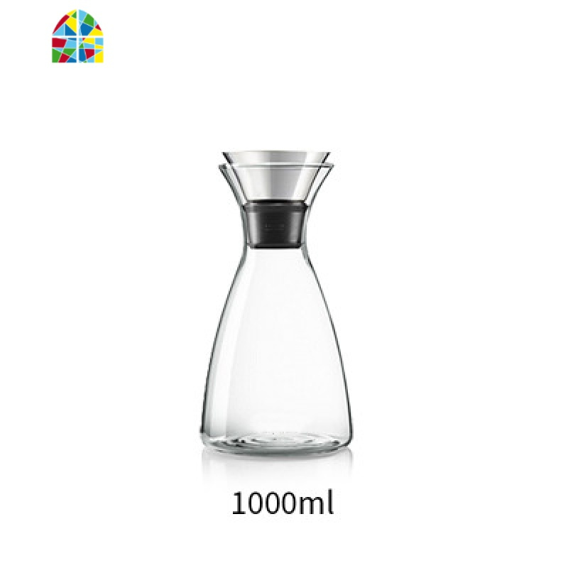 璃凉水壶北欧风格 可高温花茶壶冷水壶果汁壶家用可放冰箱 FENGHOU D直升壶大号1400ml