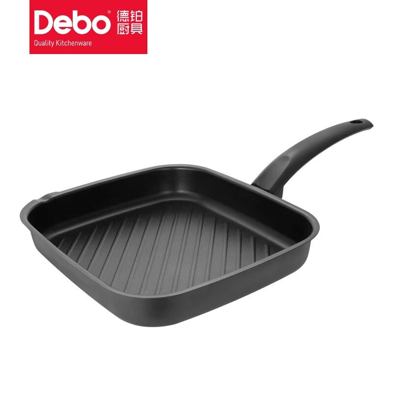 Debo德铂 柯蒂斯(煎锅) 不粘锅黑色 DEP-755 24CM高清大图