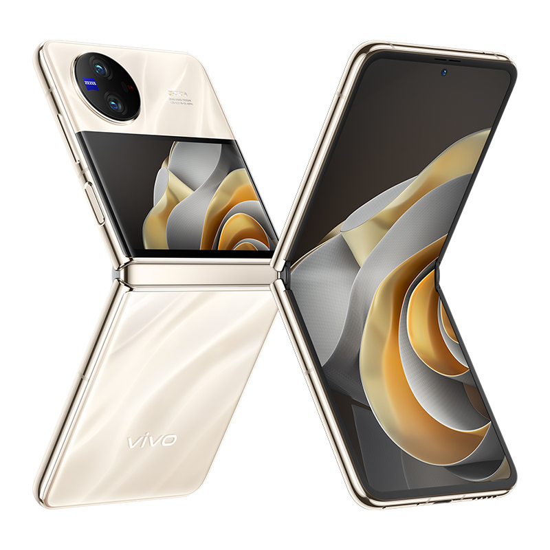vivo X Flip 12GB+256GB 绸金 5G全网通折叠屏新品手机一代骁龙8+芯片5000万蔡司专业影像50万次无忧折叠44W闪充拍照学生游戏男女手机高清大图