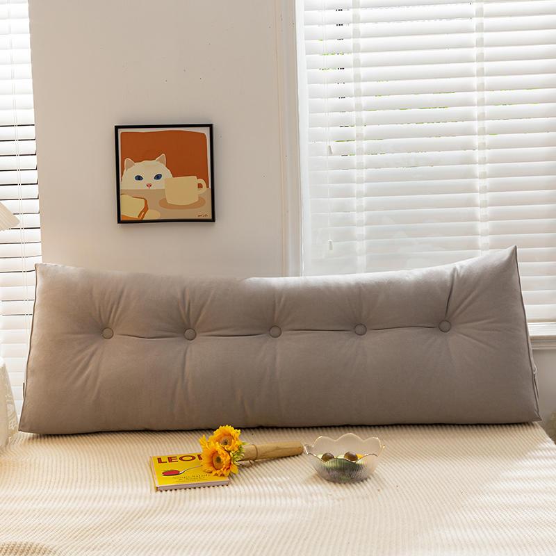 高端轻奢床头锦芙绒三角靠垫榻榻米软包科技布床头靠垫