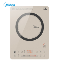 美的（Midea）电磁炉 C21-QH2130 恒匀火 十档火力滑控触摸 NEG微晶面板 一键桑拿蒸（赠不锈钢蒸锅）
