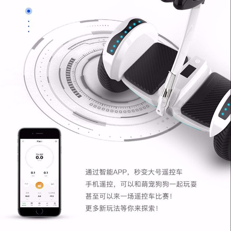 电动自平衡车儿童双轮小孩思维车成人体感车学生两轮扭扭车带扶杆