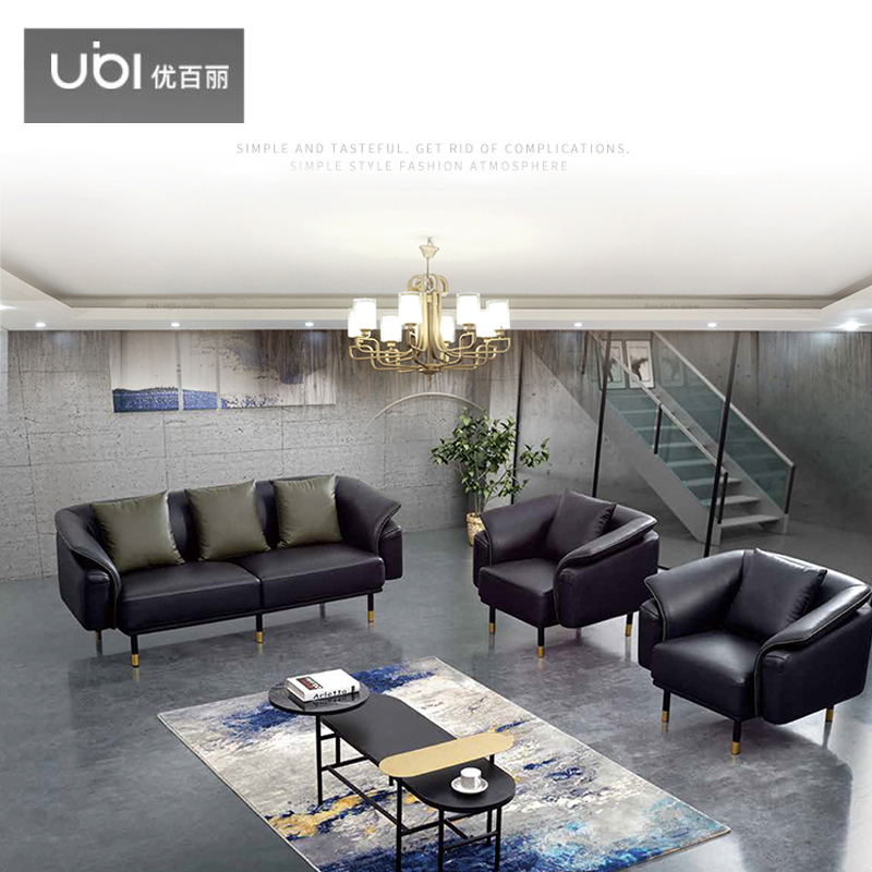 优百丽 F-1906 办公室沙发 办公家具 会客接待 现代简约家具 颜色尺寸可定制高清大图