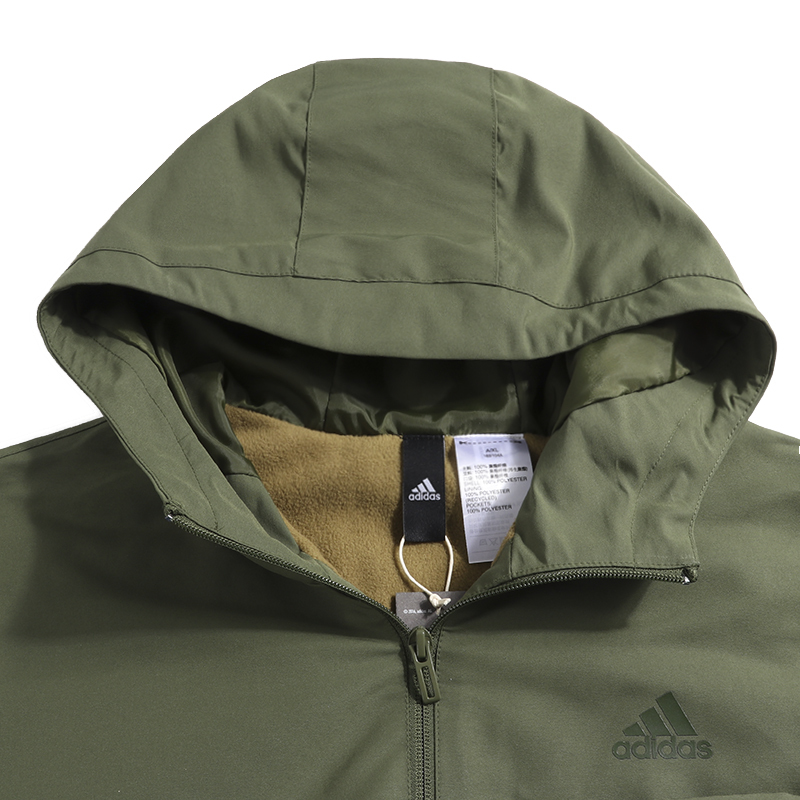 阿迪达斯外套女装运动服连帽宽松户外工装夹克GP0990