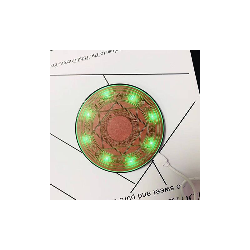 充钱器充电器手机无线充电器快充魔法阵接收器通用无线|樱花粉 魔法阵+Type-c接收器