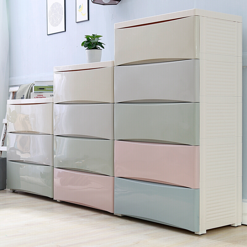 衣服收纳柜子抽屉式自由组合储物柜宝宝简易衣柜箱塑料五斗柜