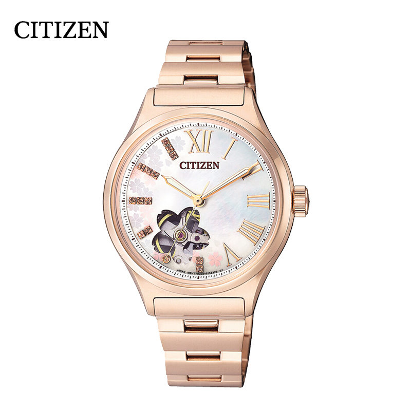 西铁城(CITIZEN)手表 自动机械不锈钢带商务时尚 女表 PC1003-74D