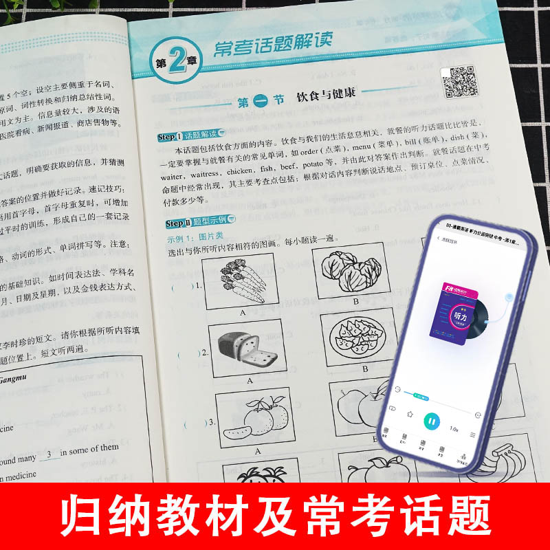 中考 英语听力与口语 初中通用 [正版]2024新版 Fit沸腾英语789年级中考听力与口语分层突破剖析五年考点精选新鲜高清大图