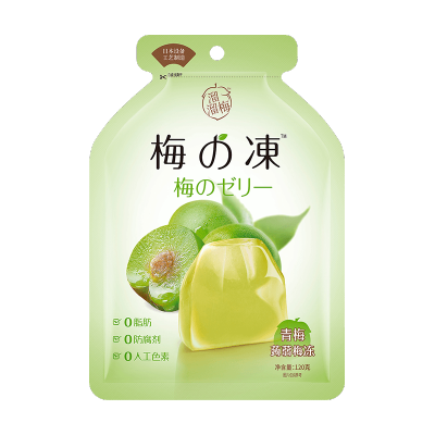 溜溜梅果冻布丁120g*3袋休闲零食冻心装天然青梅梅冻