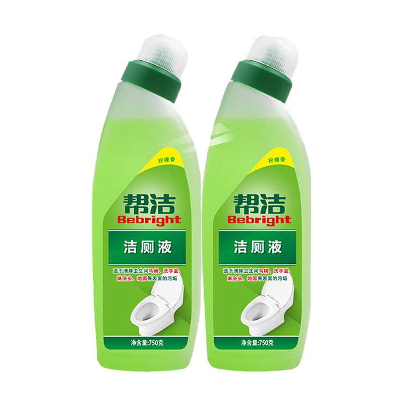 帮洁 洁厕液(柠檬香) 750g*2瓶 洁厕灵 洁厕精 洁厕剂 洁厕宝 马桶清洁剂