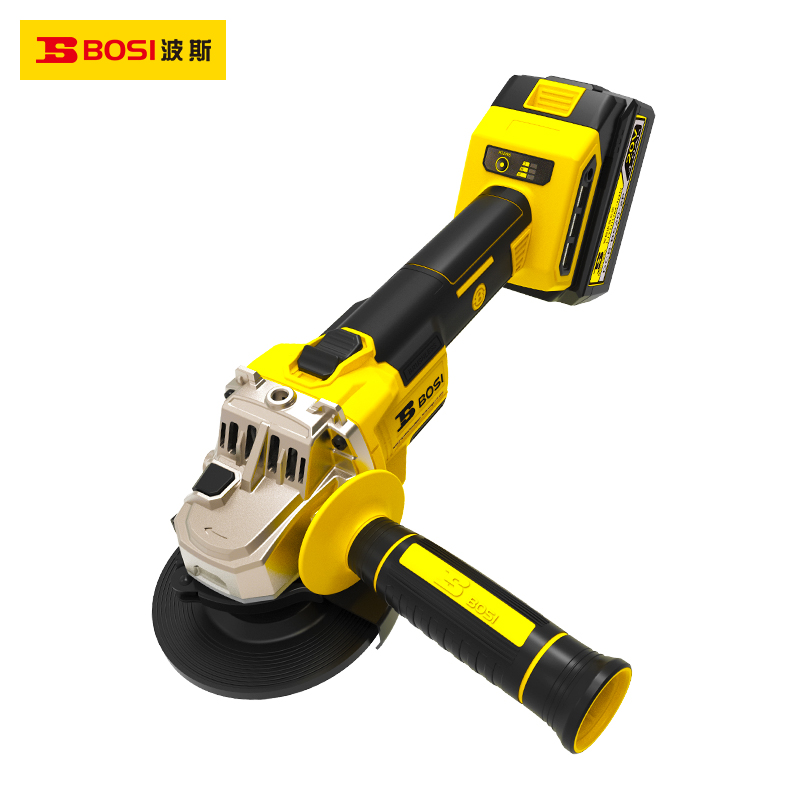 波斯(BOSI)无刷锂电角向磨光机(100mm 20V/4.0Ah)台高清大图