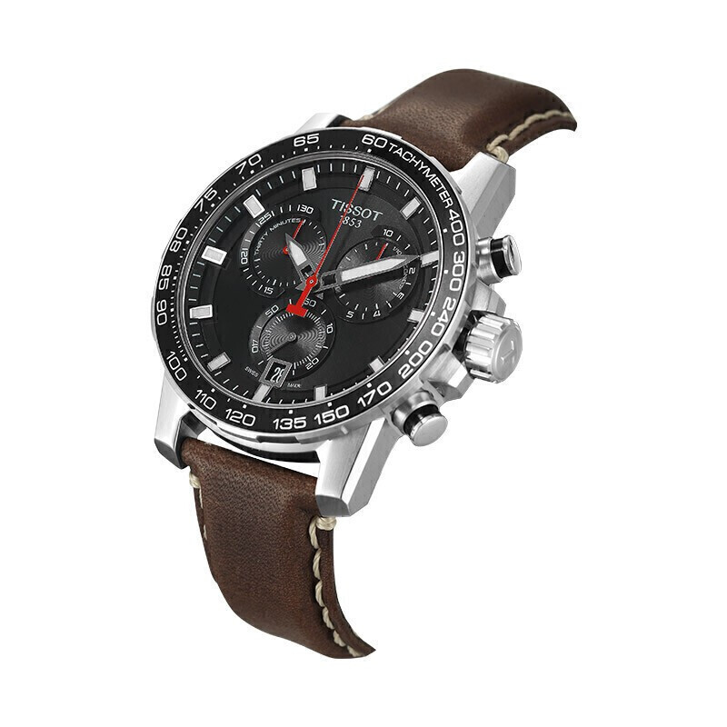 天梭（TISSOT）瑞士手表 速敢系列腕表 皮带石英男表T125.617.16.051.01