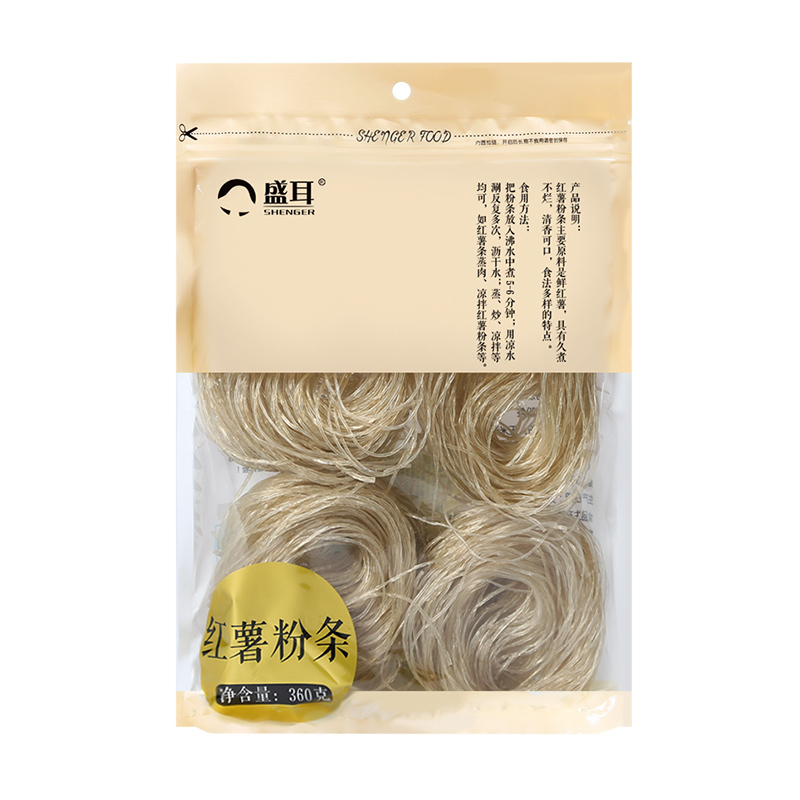 盛耳红薯粉条 360克 粉丝圆粉皮 口感Q弹福建特产