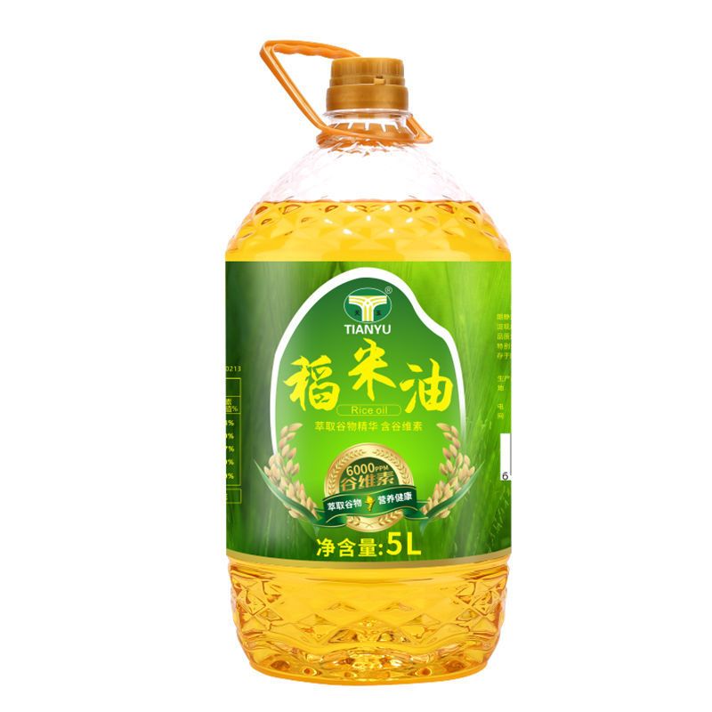 天玉纯稻米油米糠油植物油含谷维素食用油5L