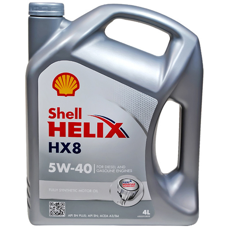 Shell壳牌 欧洲进口 喜力Helix HX8 5W-40 A3/B4 SN PLUS级 全合成机油 4L