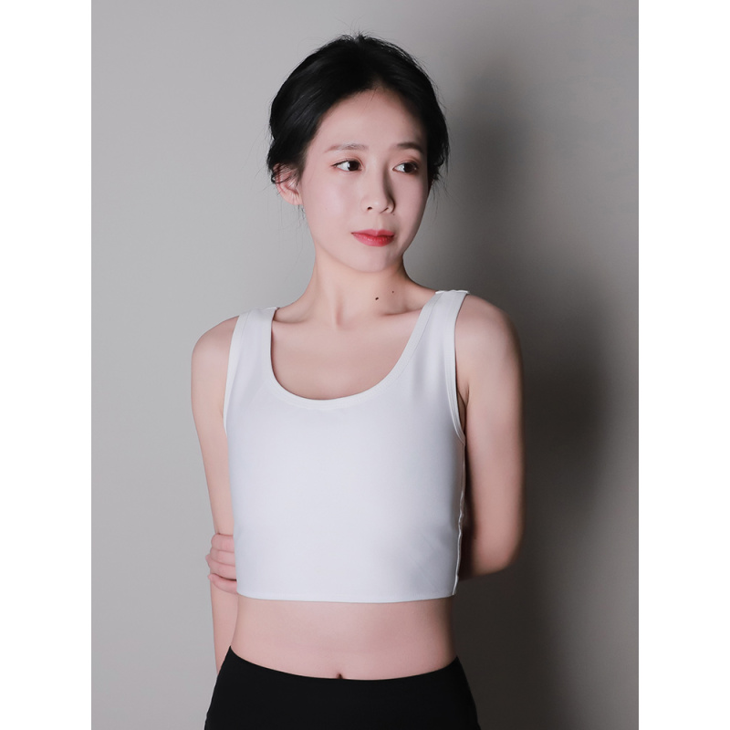 可莉允束胸内衣大胸缩胸学生运动背心les束胸衣裹胸女显胸小平胸神器