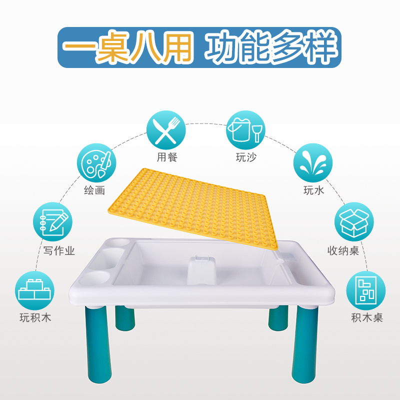 太空玩具沙桌套装男孩女孩积木桌子儿童安全魔力补充彩泥粘土套餐